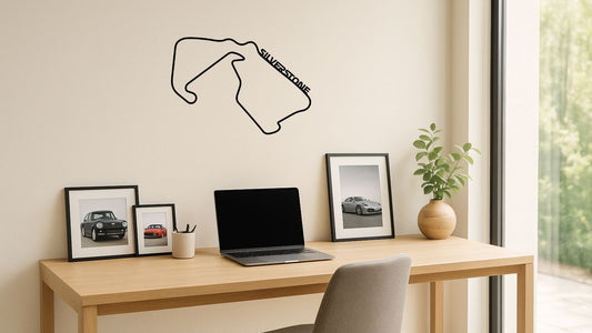 Circuit de Silverstone – Découpe murale en acier