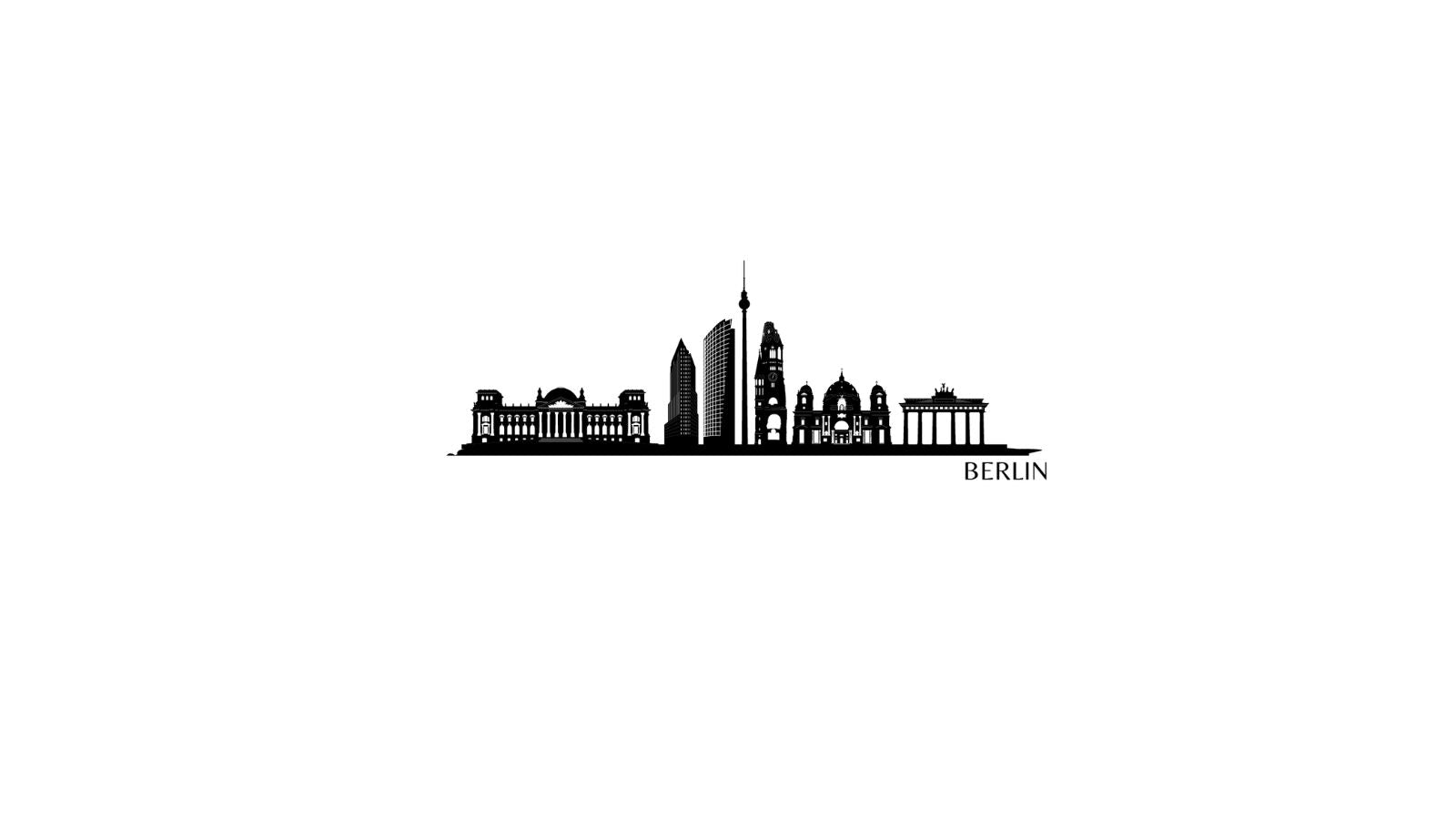 Skyline de Berlin – Découpe murale en acier