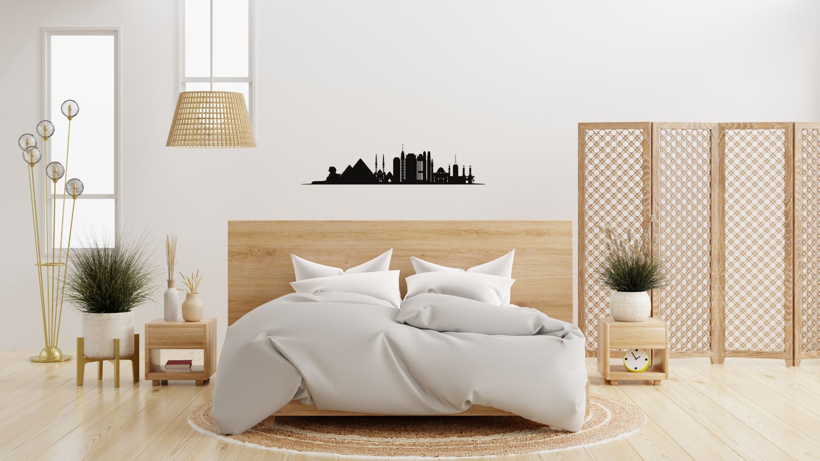 Skyline du Caire – Découpe murale en acier
