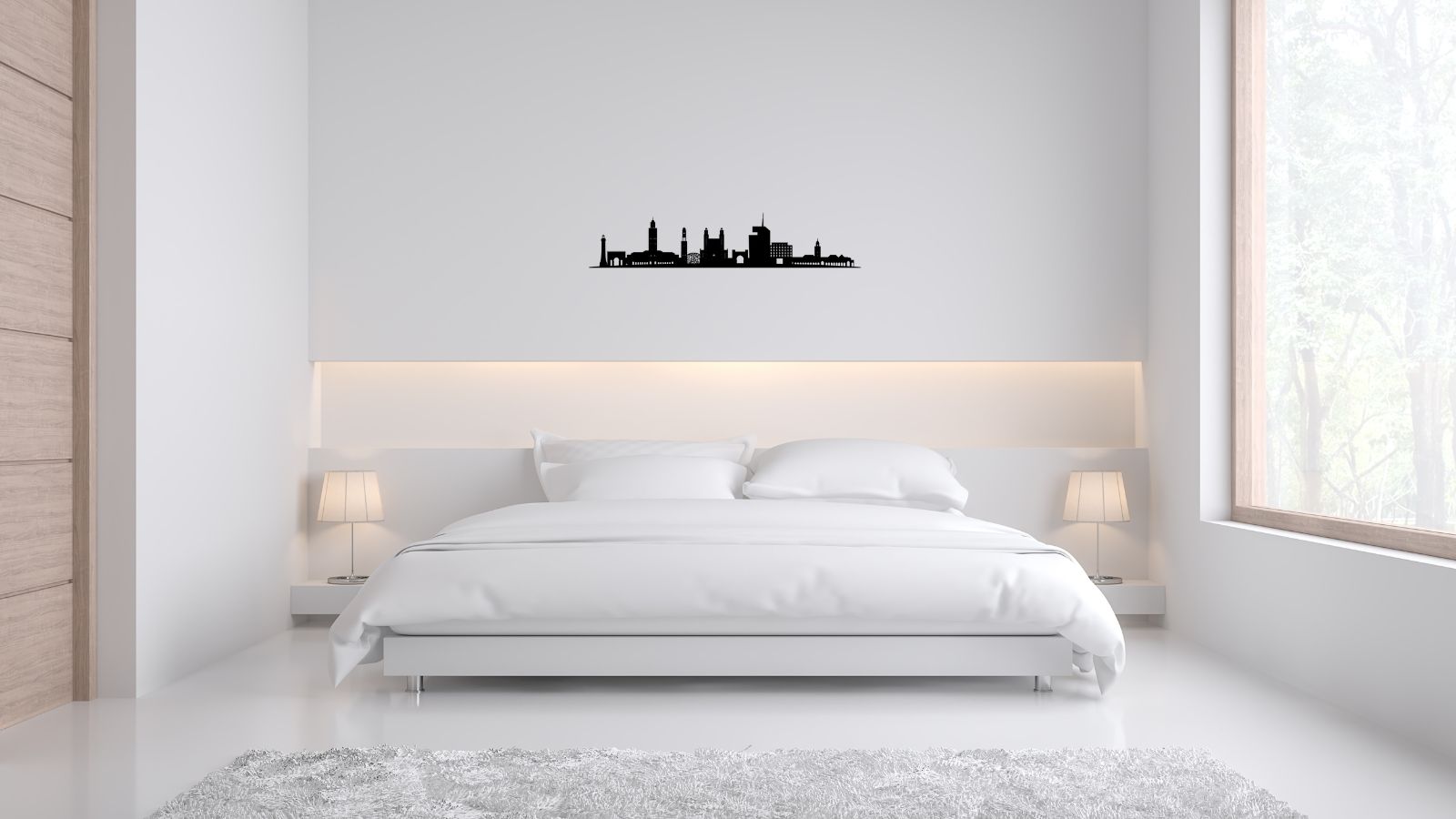 Skyline de Casablanca – Découpe murale en acier