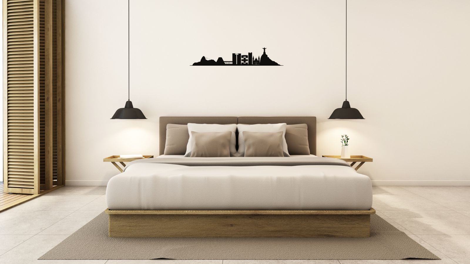 Skyline de Rio de Janeiro – Découpe murale en acier