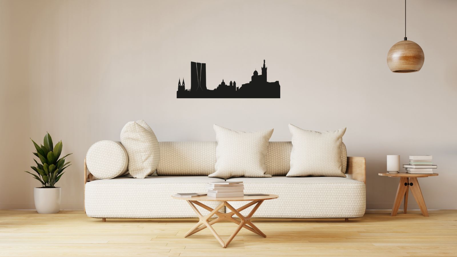 Skyline Marseille - Plaque Murale