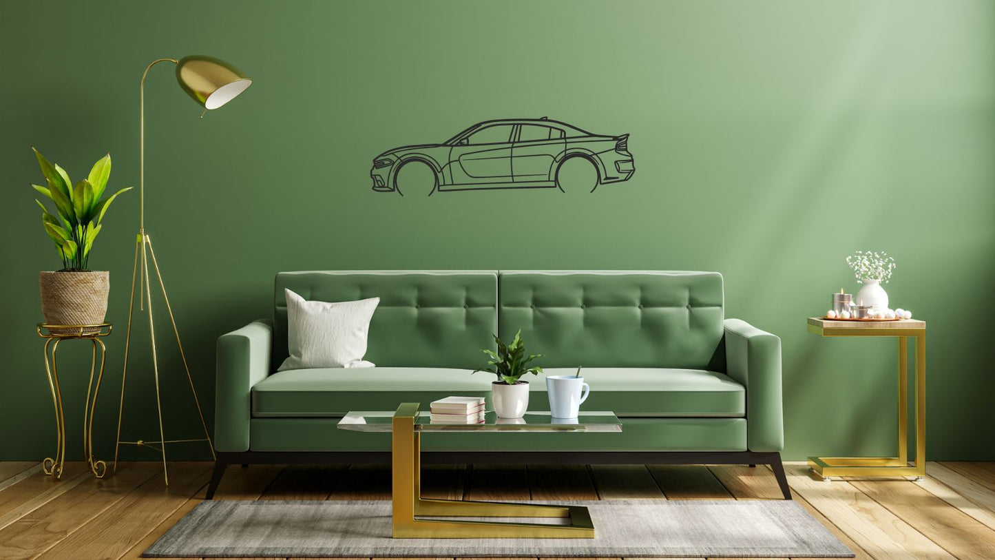 Dodge Charger SRT – Découpe murale en acier