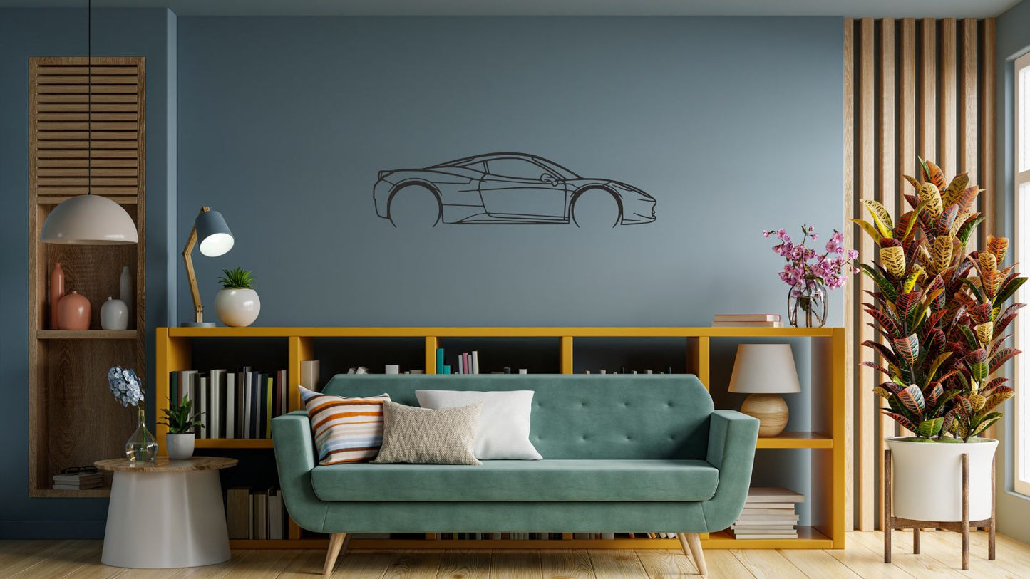 Ferrari 458 Italia – Découpe murale en acier
