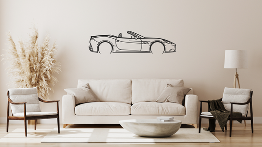 Ferrari California - décoration murale en métal
