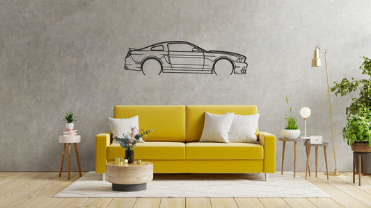 Ford Mustang GT 2013 – Découpe murale en acier