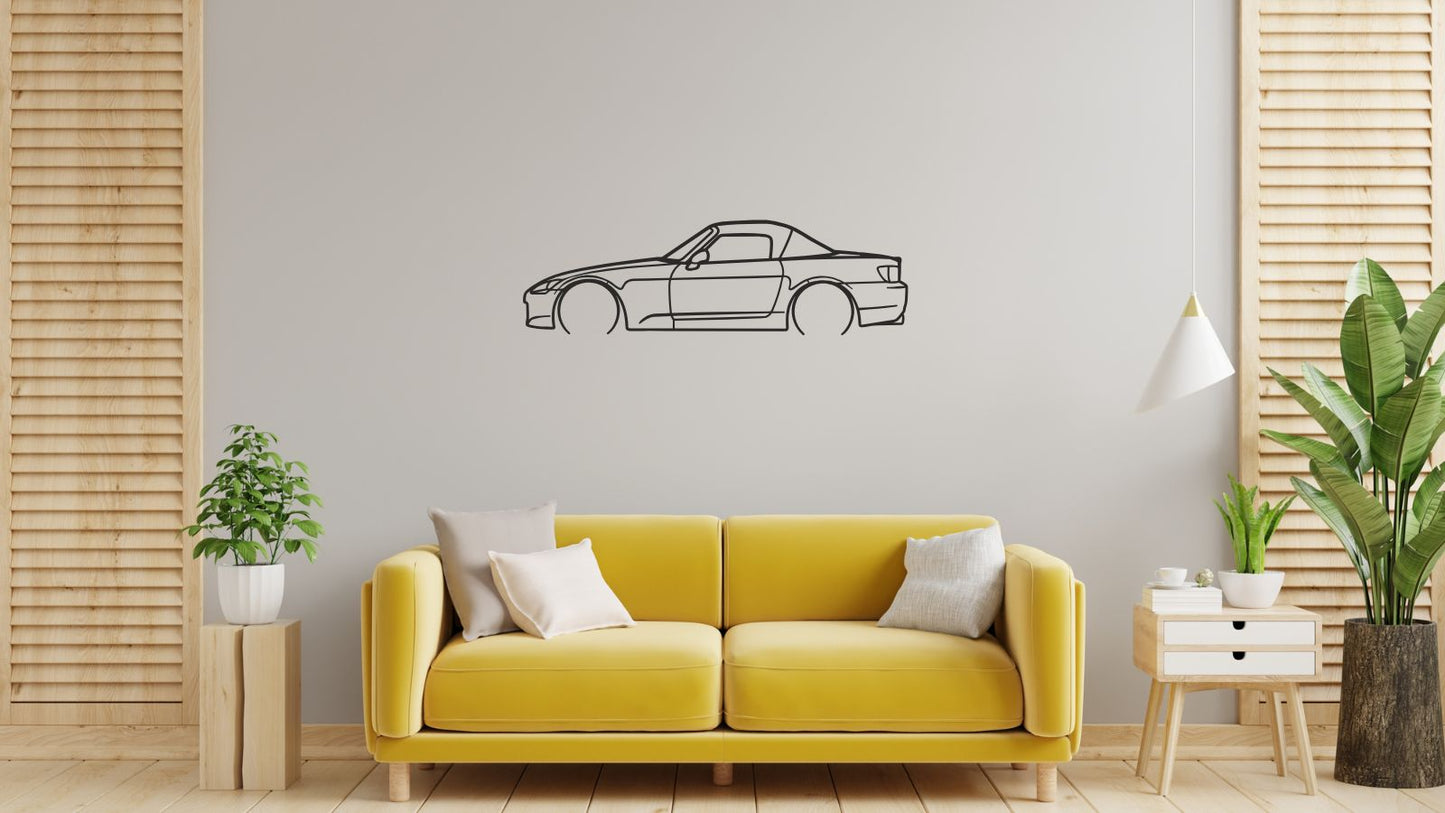 Honda S2000 – Découpe murale en acier
