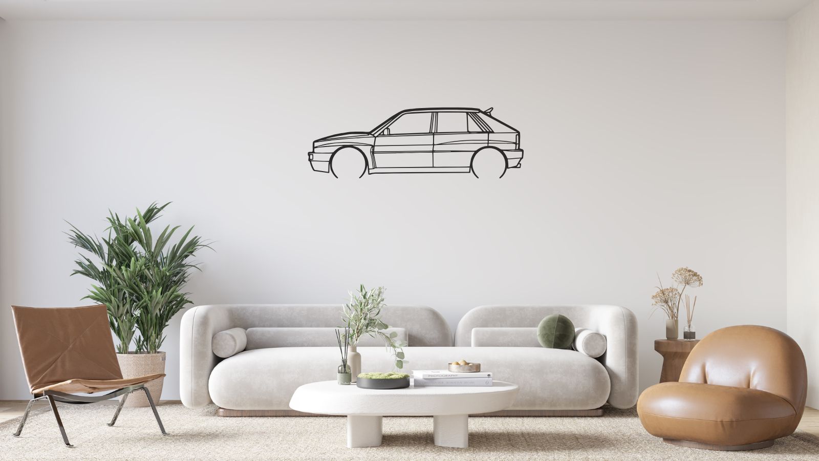 Ferline Lancia Delta Integrale – Découpe murale en acier – Ferline