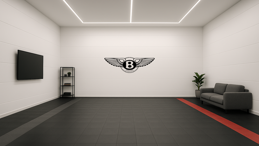 Logo Bentley – Découpe murale en acier