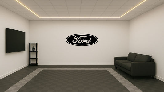 Logo Ford – Découpe murale en acier