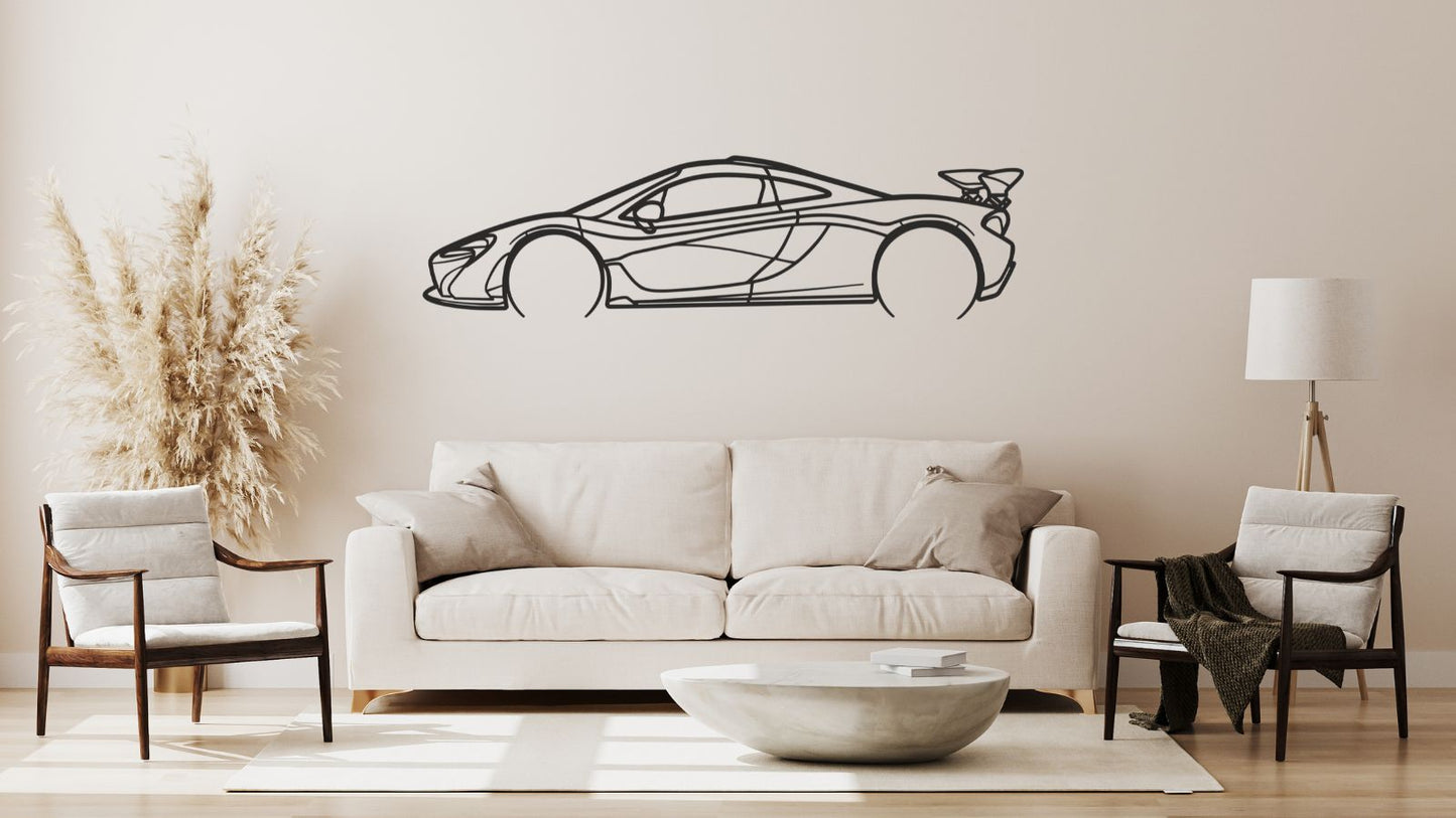 McLaren P1 plaque murale en métal – Décoration murale pour passionnés de supercars