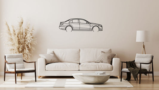 Mercedes-AMG E63 – Découpe murale en acier