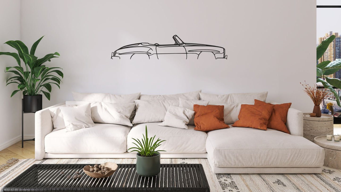 Mercedes 190 SL (1958) – Découpe murale en acier