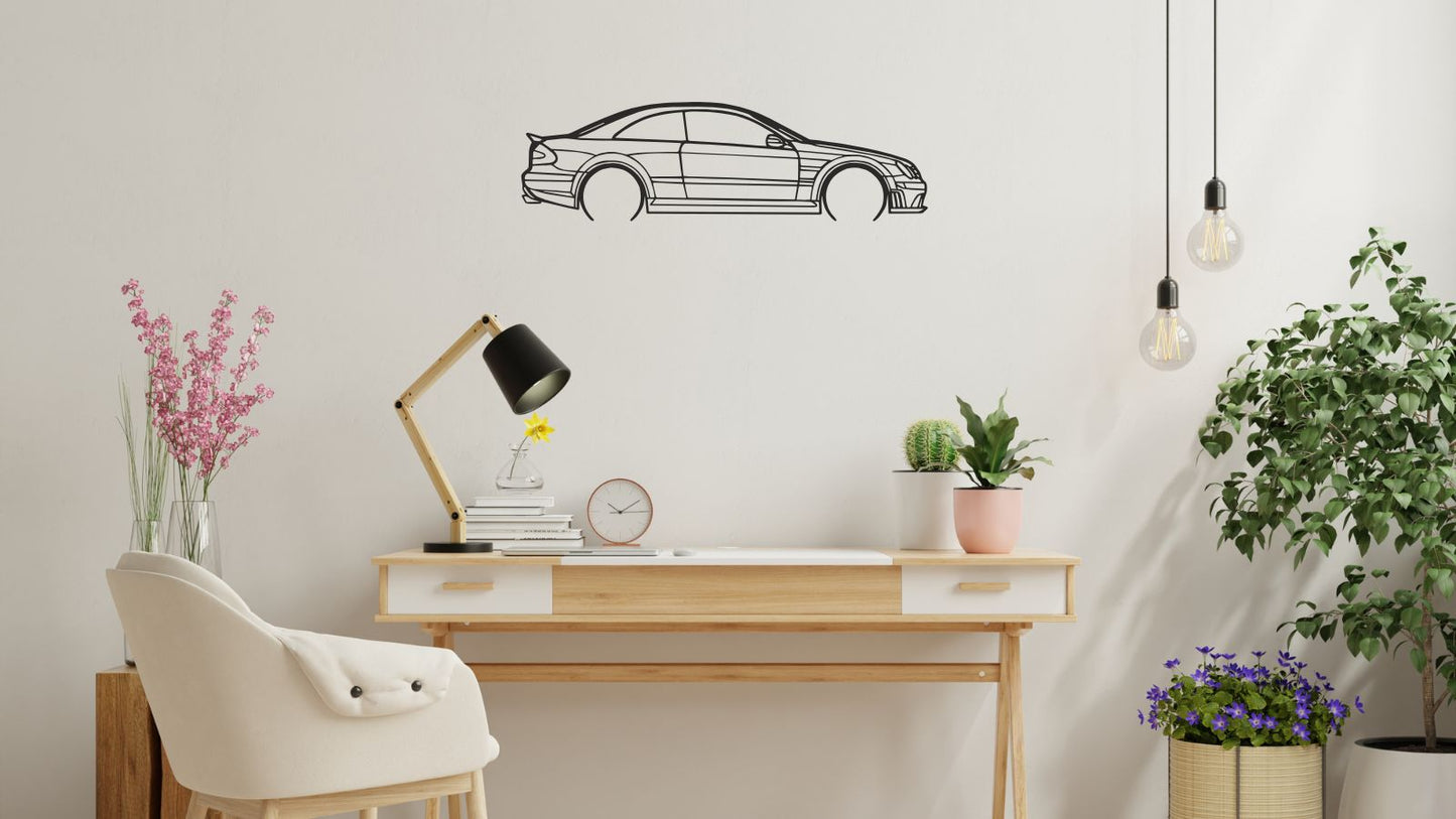 Mercedes CLK 63 AMG – Découpe murale en acier
