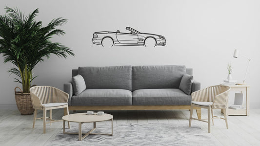 Mercedes SL55 AMG (R230) – Découpe murale en acier