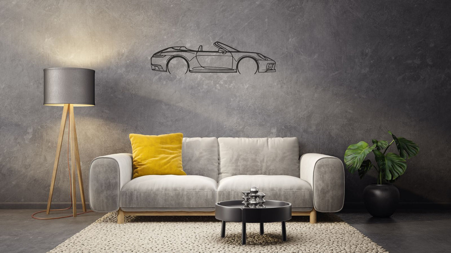 Porsche 911 Cabriolet – Type 992 – Découpe murale en acier