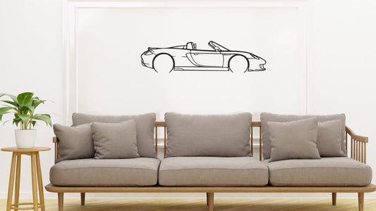 Porsche Carrera GT – Découpe murale en acier