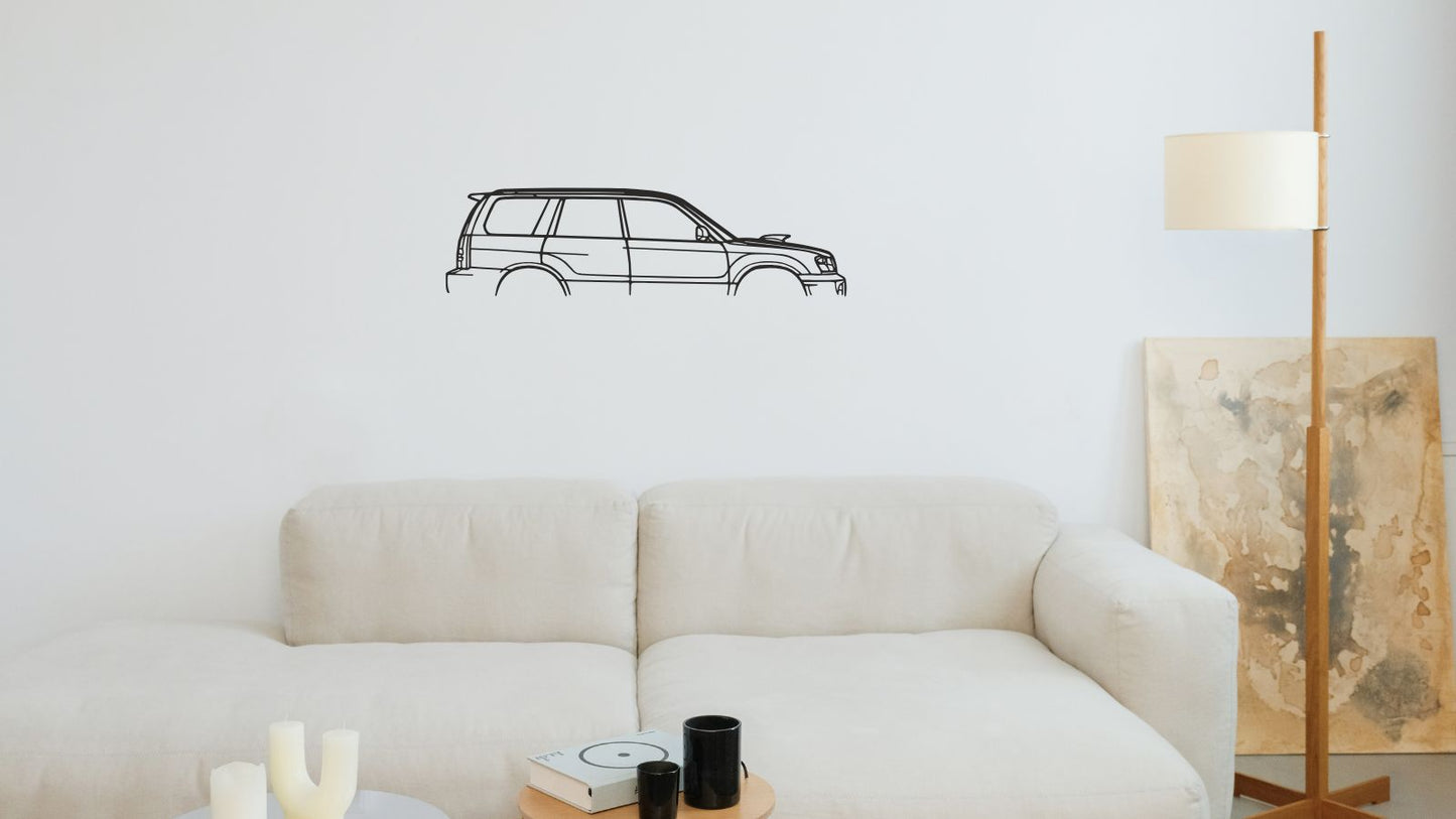 Subaru Forester XT (2004) – Découpe murale en acier