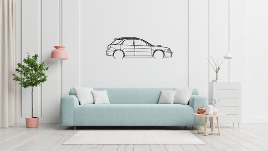 Subaru Impreza WRX – Découpe murale en acier