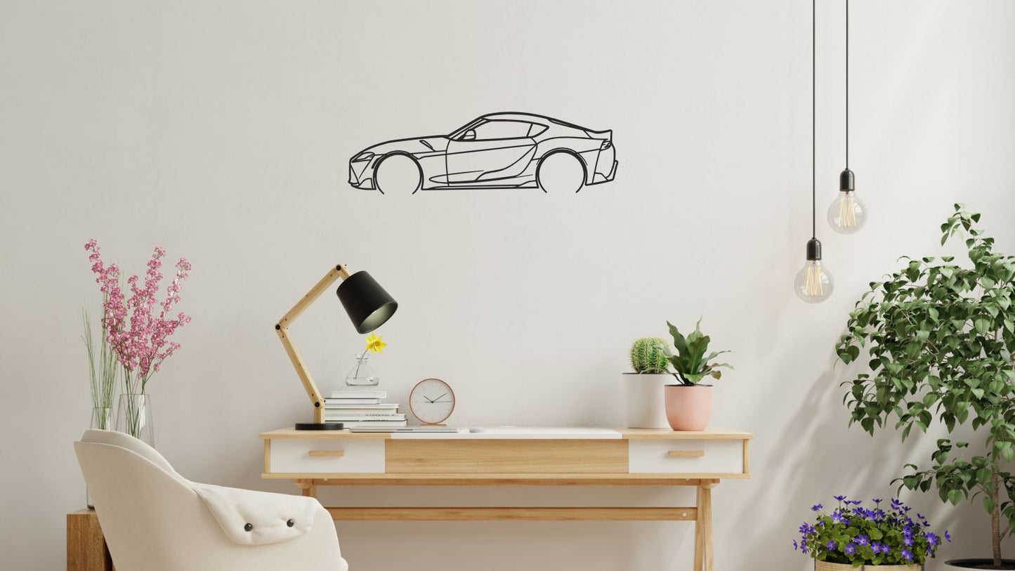 Toyota GR Supra – Découpe murale en acier
