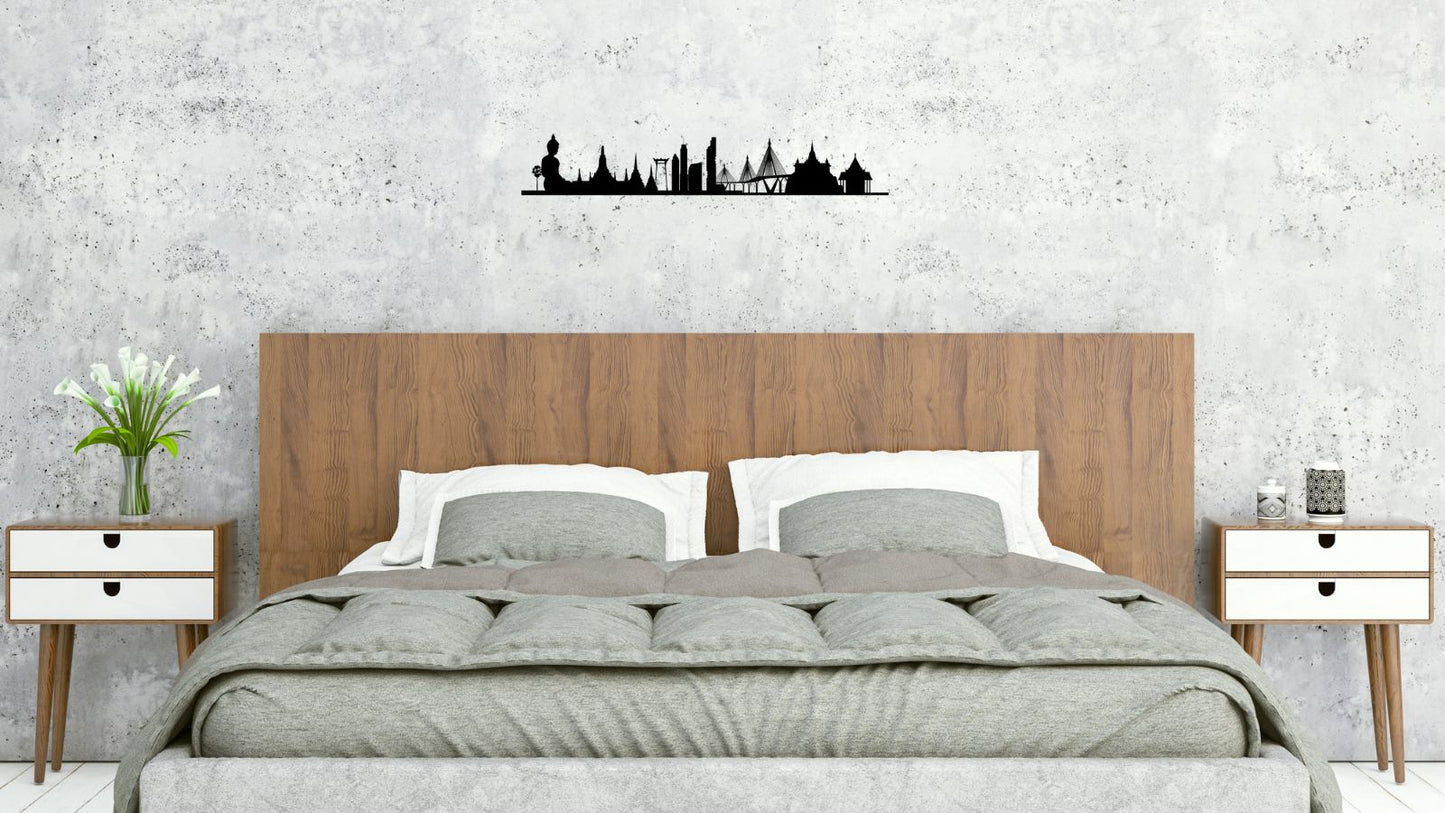 Ville de Bangkok – Découpe murale en acier