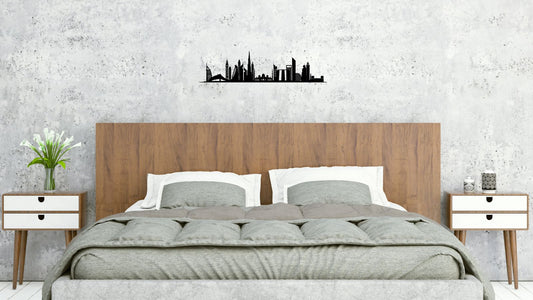 Ville de Dubaï - Plaque Murale en métal