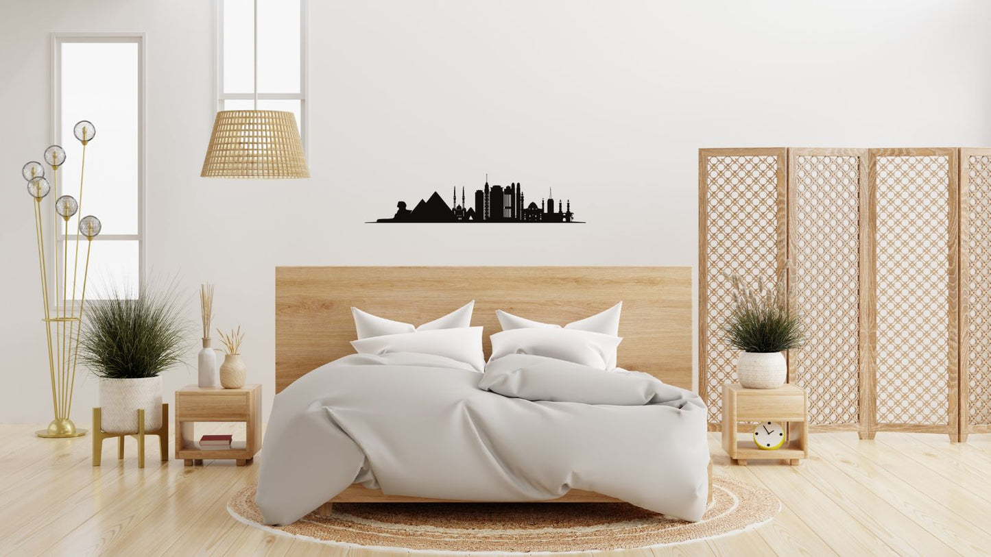 Ville du Caire – Découpe murale en acier